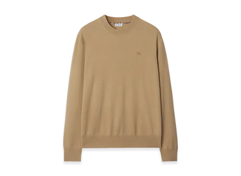 Burberry Cashmere Blend Sweater "Flax"