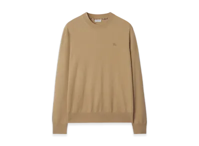 Burberry Cashmere Blend Sweater "Flax"