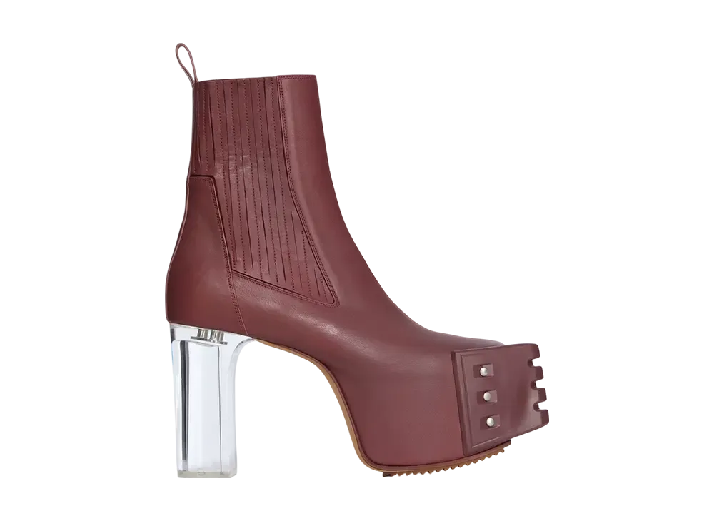 Rick Owens FW25 Concordians Grilled Kiss 45 "Rosewood/Clear"