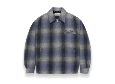 WACKO MARIA Wool Check 50's Jacket "Blue"
