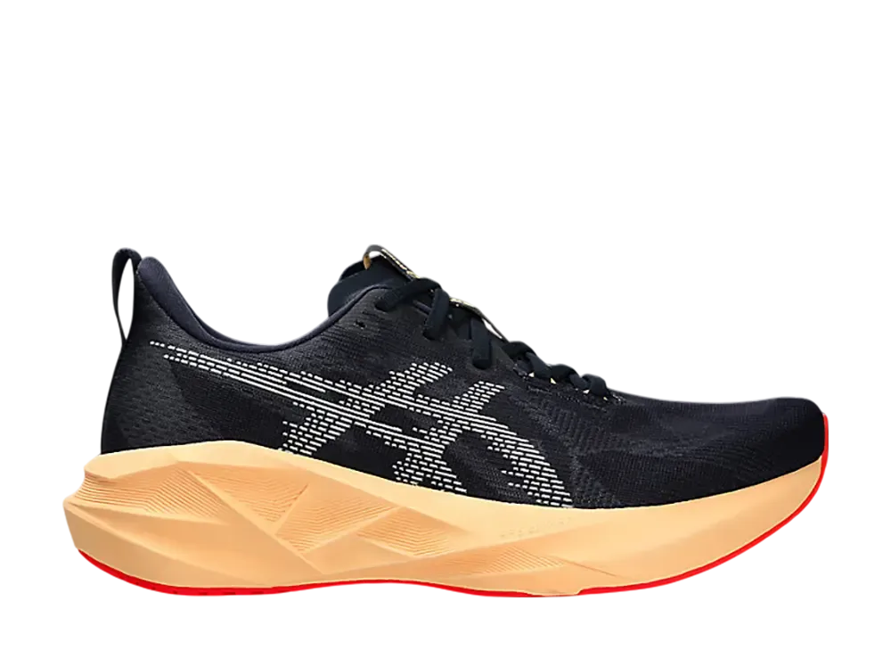 アシックス ノバブラスト5 ワイド "ミッドナイト/オレンジグロー"