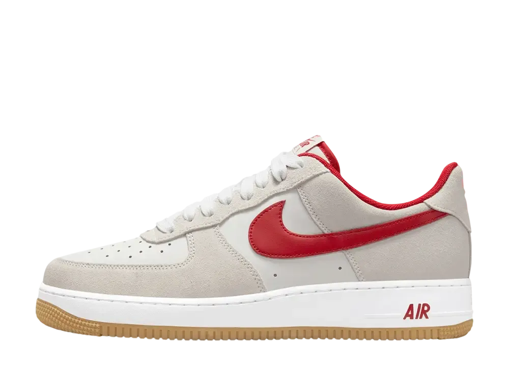 Nike Air Force 1 Low "Summit White/White/Gum Yellow/Varsity Red"