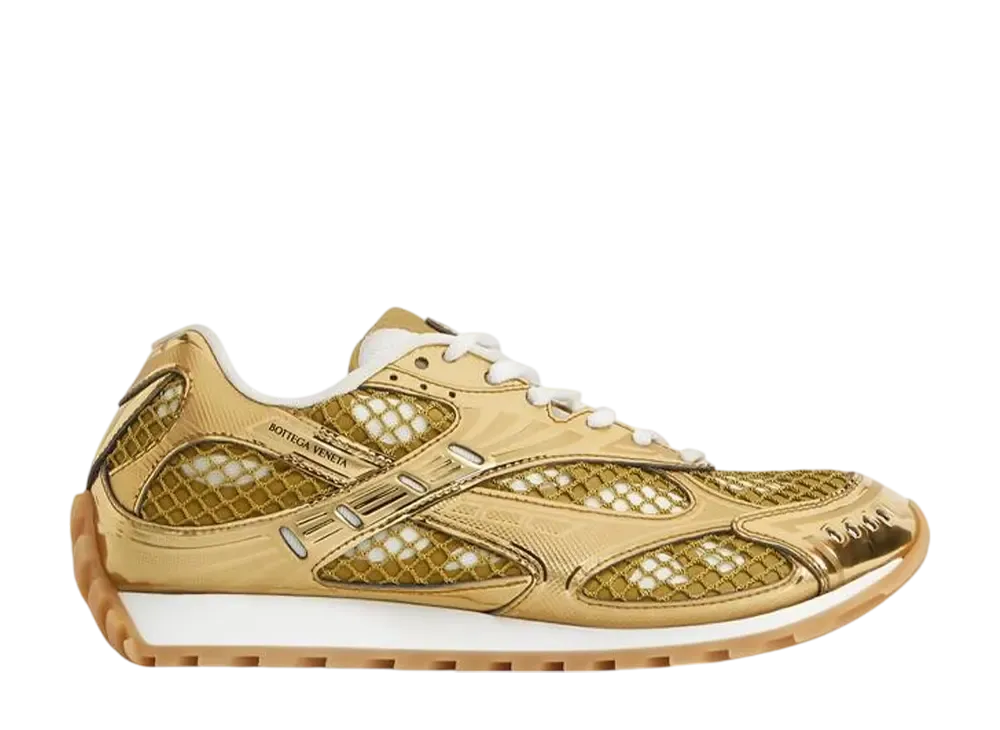 ボッテガヴェネタ ウィメンズ オービット スニーカー "ゴールド/ホワイト"