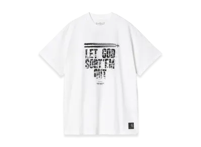 Carhartt WIP x CLIPSE S/S Clipse Let God Sortem Out T-Shirt "White/Black"