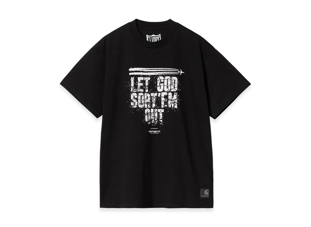 Carhartt WIP x CLIPSE S/S Clipse Let God Sort'Em Out T-Shirt "Black/White"