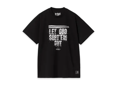 Carhartt WIP x CLIPSE S/S Clipse Let God Sort'Em Out T-Shirt "Black/White"