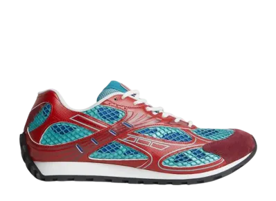 Bottega Veneta Women's Orbit Sneaker "Turquoise/Cherry"