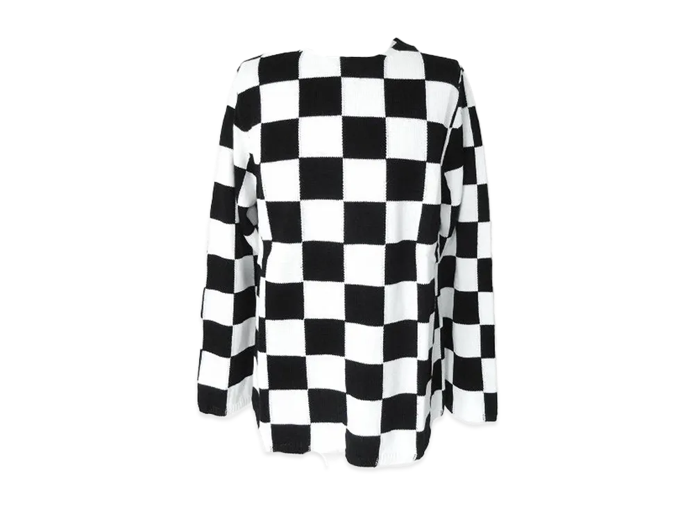 BLACK COMME des GARCONS Acrylic / Wool Intarsia "Black"