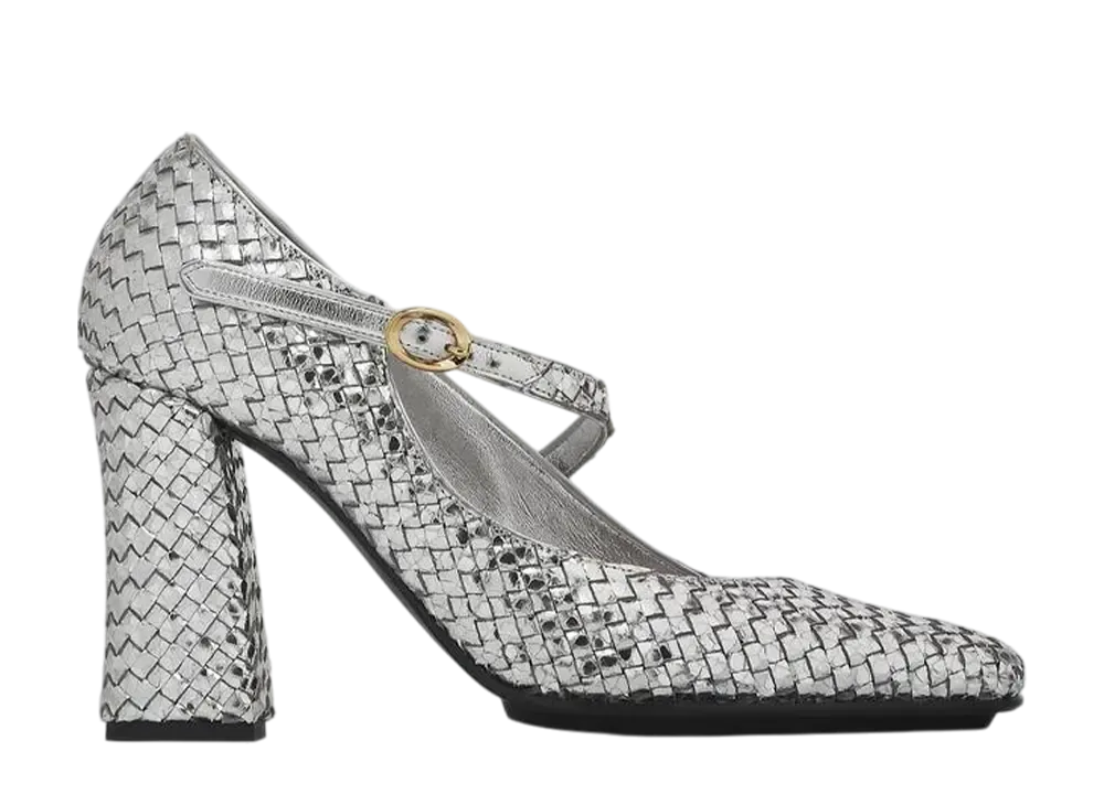 ボッテガヴェネタ ウィメンズ ステップ パンプス "シルバー"