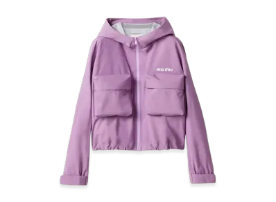 MIU MIU Women's Tech Canvas Blouson "Lilac"