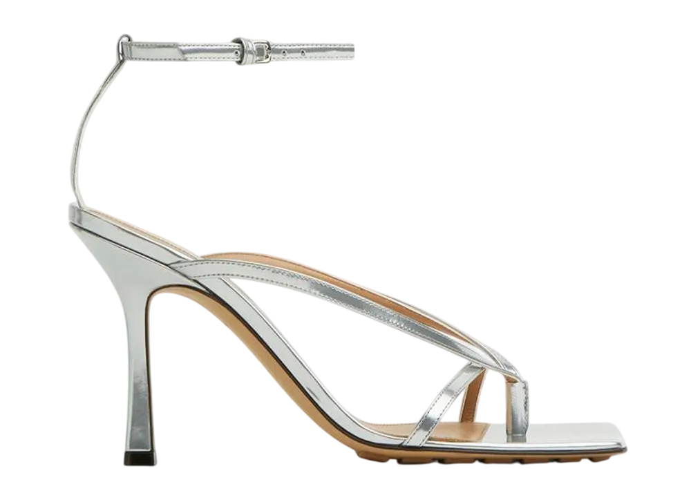 ボッテガヴェネタ ウィメンズ ストレッチ ストラップ サンダル "シルバー"