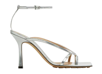 Bottega Veneta Women's Stretch Strap Sandal "Silver"