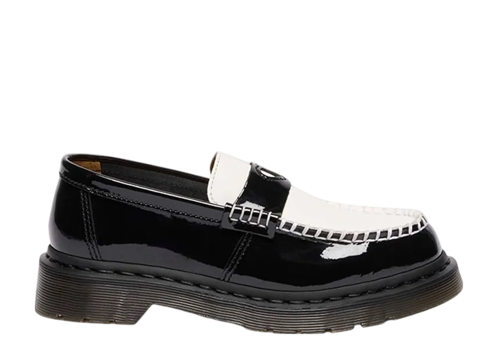 Dr.Martens Women's Penton Heart Loafer "Black/White"