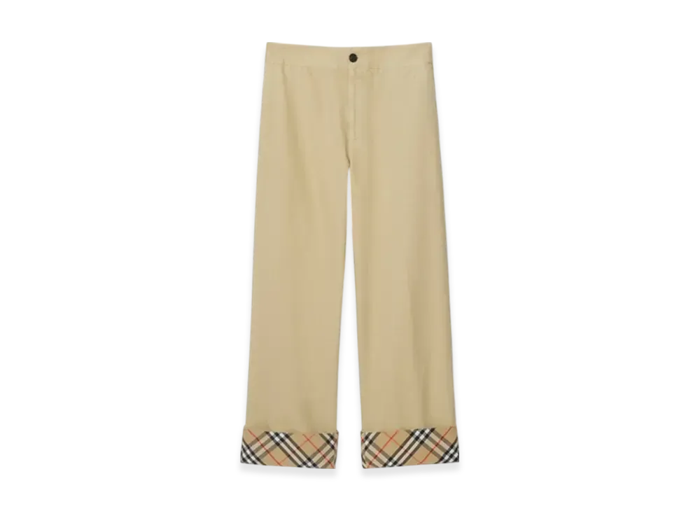 Burberry Gabardine Trousers "Hamper"