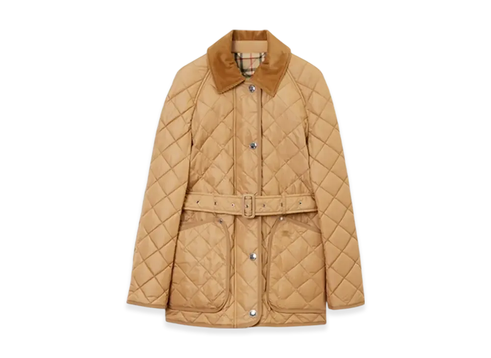 Burberry Quilting Nylon Barn Jacket "Archive Beige"