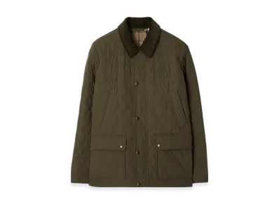 Burberry Quilting Nylon Barn Jacket "Rock/Linden"