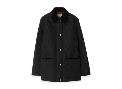 Burberry Quilting Nylon Barn Jacket "Black/Sand"