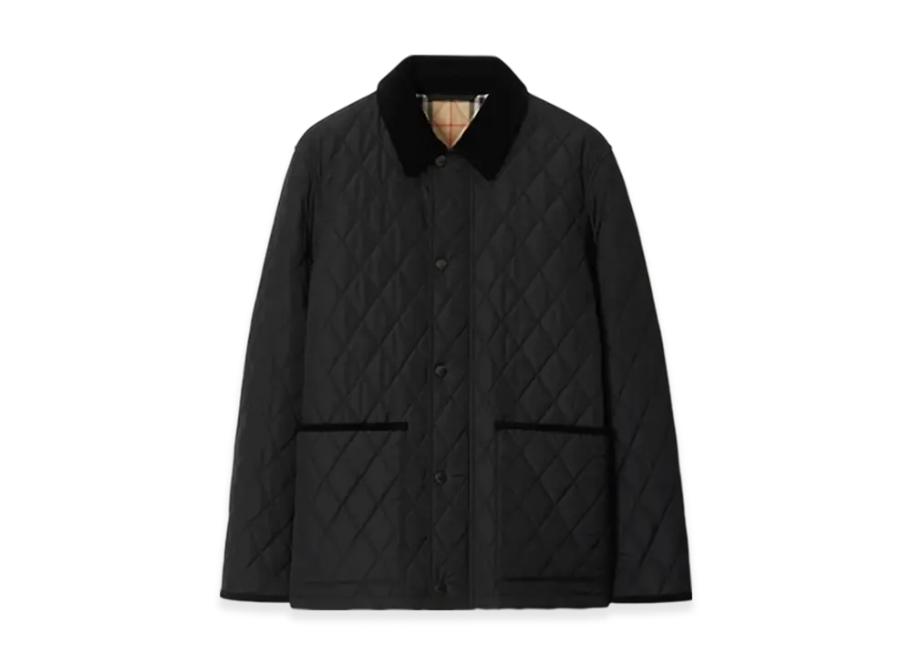 Burberry Quilting Nylon Barn Jacket "Black"