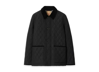 Burberry Quilting Nylon Barn Jacket "Black"