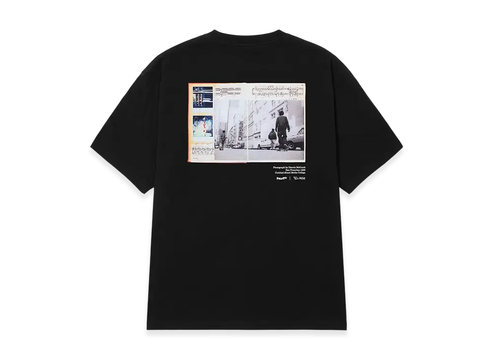 HUF DENNIS McGRATH Notebook Collage Tee "Black"