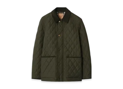 Burberry Quilting Nylon Barn Jacket "Shale Green"