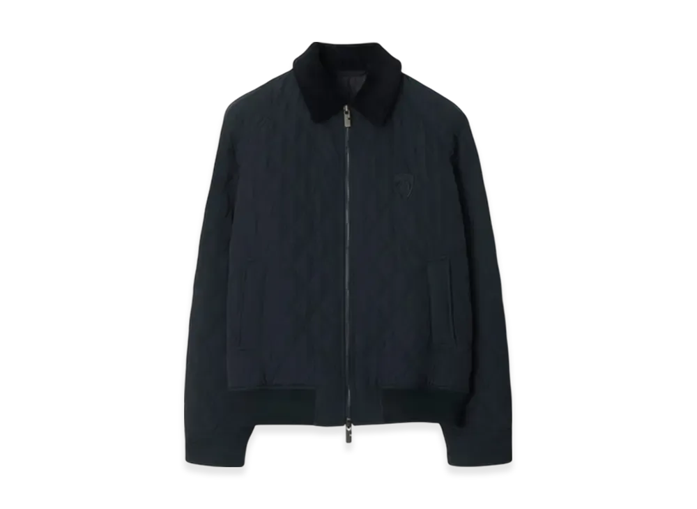 Burberry Quilting Nylon Jacket "Navy/Charcoal Melange"