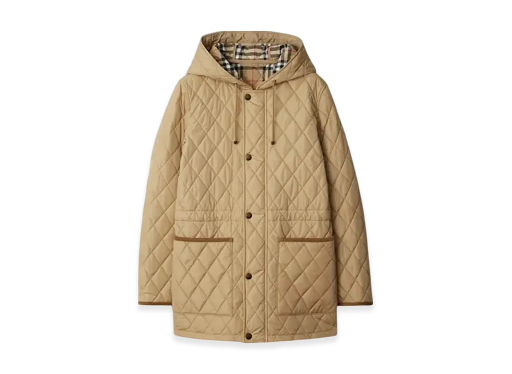 Burberry Quilting Nylon Parka "Flax"