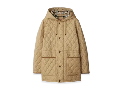 Burberry Quilting Nylon Parka "Flax"