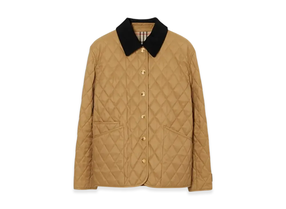 Burberry Quilting Barn Jacket "Camel"