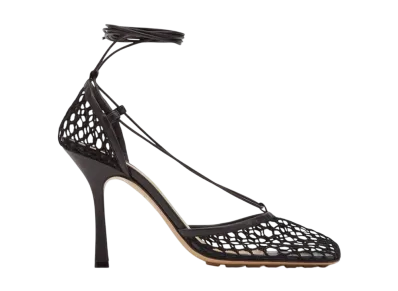 Bottega Veneta Women's Stretch Lace Up Sandal "Black"