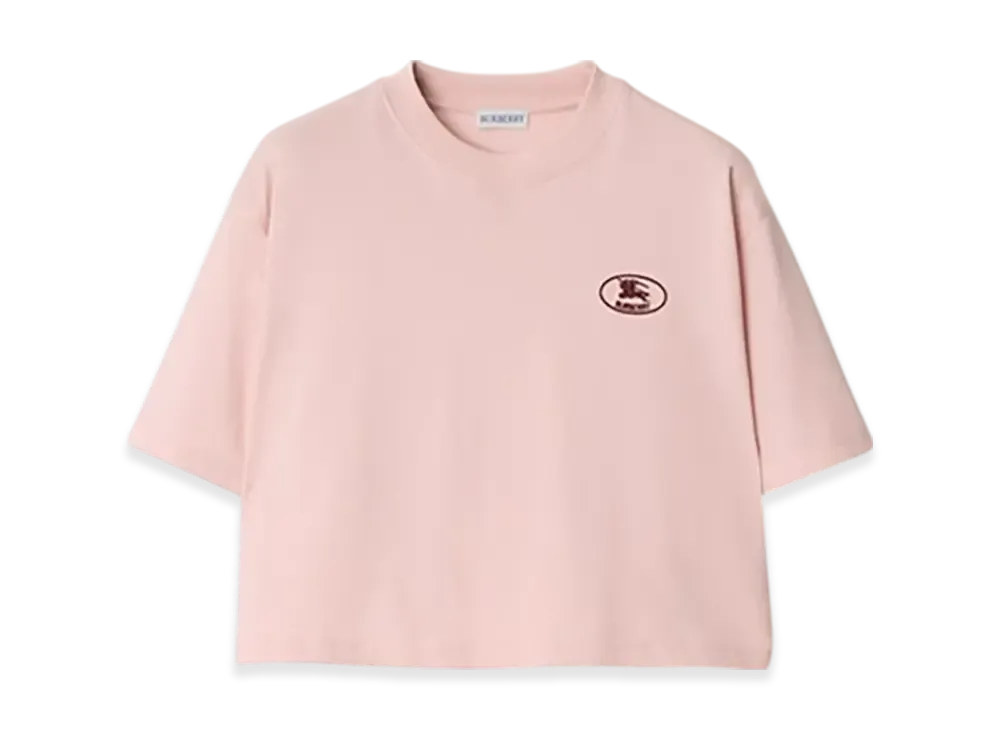 Burberry Cropped Cotton T-shirt "Bouquet"