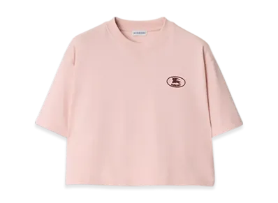 Burberry Cropped Cotton T-shirt "Bouquet"