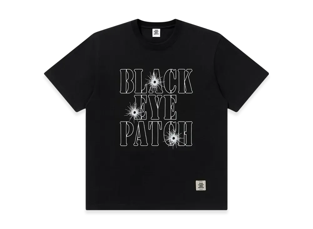 BlackEyePatch Gunshot Stencil Logo Tee "Black"