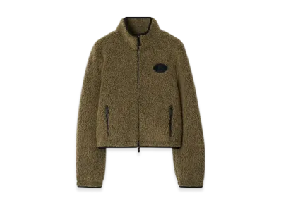 Burberry Cropped Fleece Jacket "Meyer Melange"