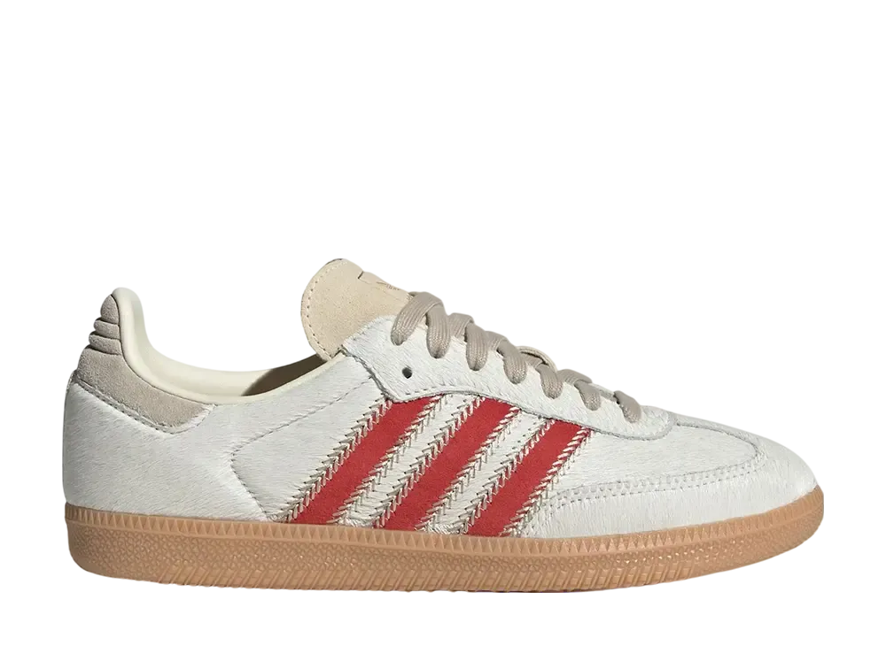 アディダスオリジナルス ウィメンズ サンバ OG "ワンダーベージュ/クリームホワイト/ベタースカーレット"