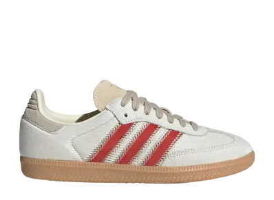 adidas Women's Samba OG "Wonder Beige/Cream White/Better Scarlet"