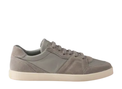 PRADA Suede and Re-Nylon Sneakers "Steel Gray"