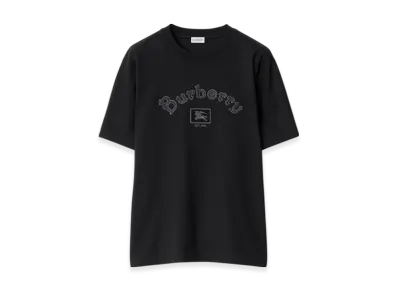 Burberry Gothic Logo Cotton T-shirt "Black"