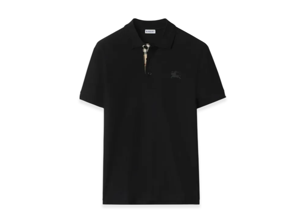 Burberry Cotton Polo Shirt "Black"