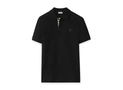 Burberry Cotton Polo Shirt "Black"