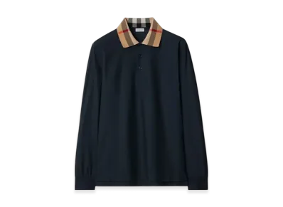Burberry Cotton Polo Shirt "Smoked Navy"