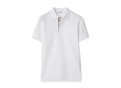 Burberry Cotton Polo Shirt "White"