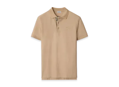 Burberry Cotton Polo Shirt "Soft Fawn"