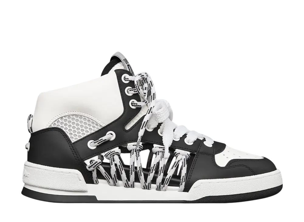 Dior Women's First High Top Sneaker Calfskin "Black/White"