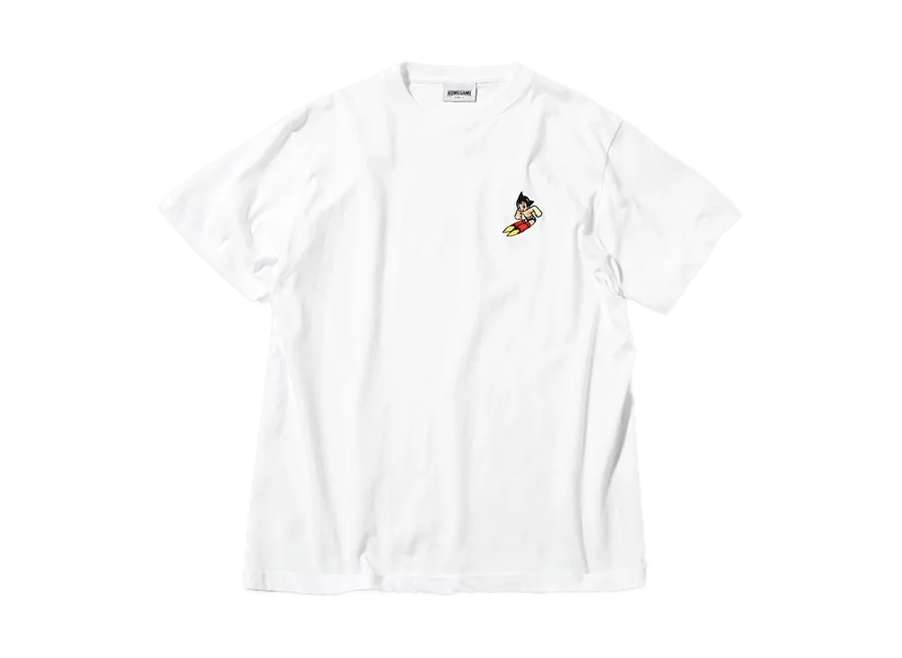 ATOM x HOME GAME EMBROIDERED TEE "WHITE"