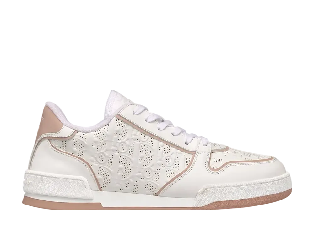 Dior Women's One Sneaker Dior Oblique Calfskin "White/Nude"