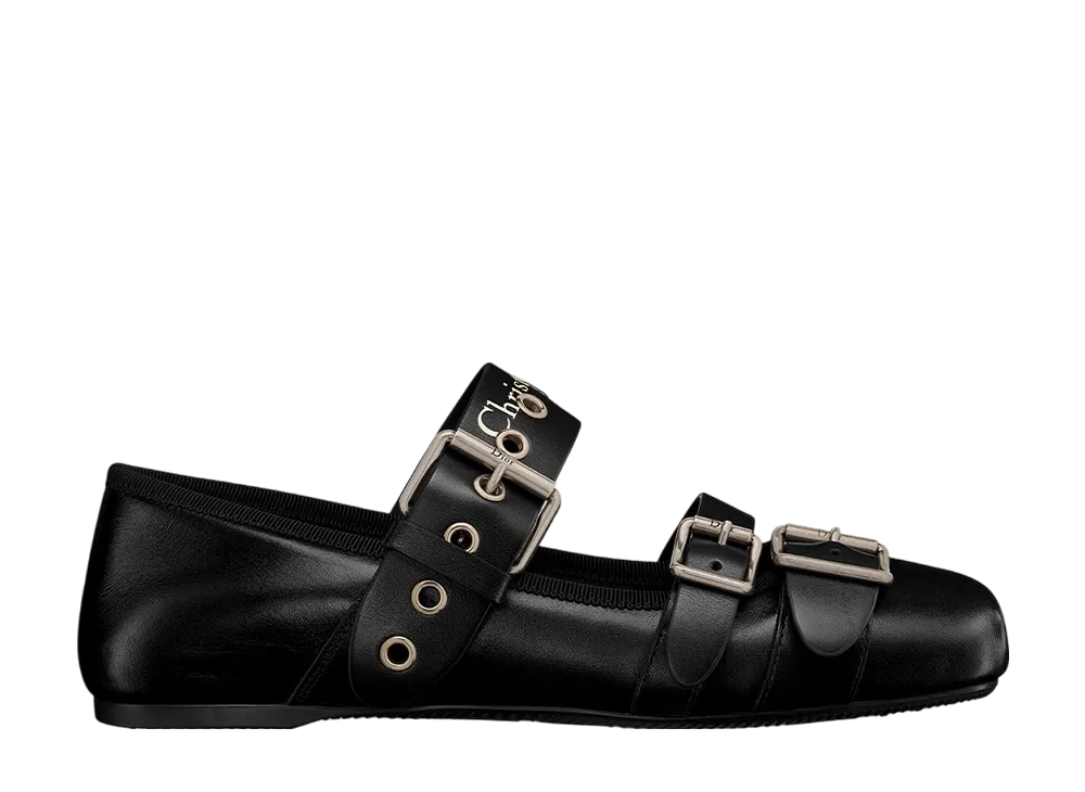 ディオール ウィメンズ パンク バレリーナ カーフスキン "ブラック"