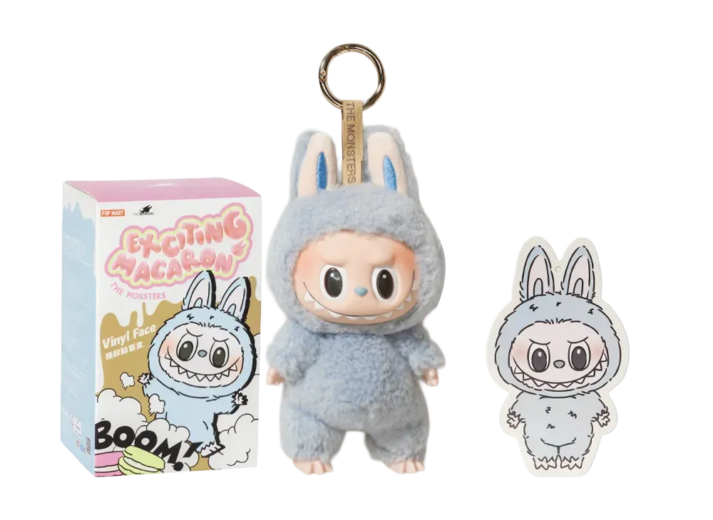 POP MART THE MONSTERS (LABUBU) Exciting Macaron Plush Series SEA SALT COCONUT