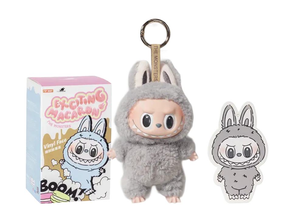 POP MART THE MONSTERS (LABUBU) Exciting Macaron Plush Series SESAME BEAN