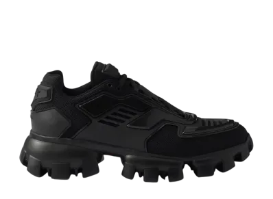 PRADA Cloudbust Thunder Knit Fabric Sneakers "Black"